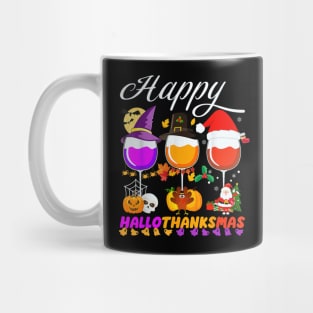 Happy HalloThanksMas Drinks Halloween Christmas Mug